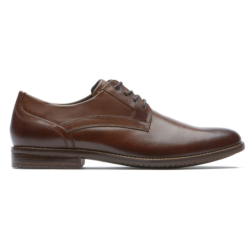 Rockport Oxfords For Mens Brown - Style Purpose 3 Plain Toe - KS9127635